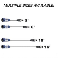 Rugged Radios OFFROAD Straight Cable to Intercom (Select Length) 16 Feet