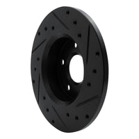 R1 Concepts R1 84-87 Pontiac Fiero Rear Left Drilled & Slotted Black Brake Rotor