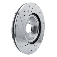 R1 Concepts R1 20-25 Ford Explorer Front Right Drilled & Slotted Silver Brake Rotor