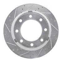 R1 Concepts R1 11-22 Ford F-250 2WD (Super Duty) Rear Left Drilled & Slotted Silver Brake Rotor