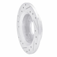 R1 Concepts R1 84-88 Pontiac 6000 Rear Right Drilled & Slotted Silver Brake Rotor