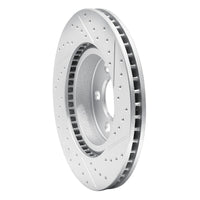 R1 Concepts R1 08-12 Jeep J8 Front Left Drilled & Slotted Geo-Carbon Rotor