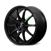 Gram Lights 57NR LIMITED II 18x9.5 +38 5-114.3 Semigloss Black Wheel w/ Black Cap/Stickers/Air Valve