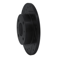 R1 Concepts R1 86-06 Nissan Pulsar NX Front Left Drilled & Slotted Black Brake Rotor