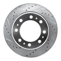 R1 Concepts R1 09-25 Dodge Ram 4000 (Mexico) Rear Left Drilled & Slotted Silver Brake Rotor
