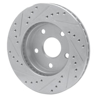 R1 Concepts R1 91-96 Toyota Previa Front Right Drilled & Slotted Silver Brake Rotor