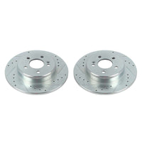 PowerStop Power Stop 17-18 Mercedes-Benz C300 Rear Evolution Drilled & Slotted Rotors - Pair