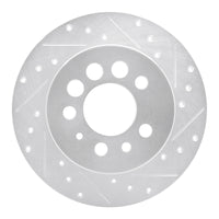 R1 Concepts R1 1974-1995 Volvo 245 Rear Right Drilled & Slotted Silver Brake Rotor