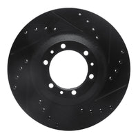 R1 Concepts R1 92-02 Acura SLX Front Right Drilled & Slotted Black Brake Rotor