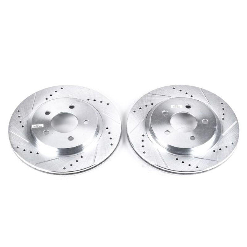 PowerStop Power Stop 05-14 Ford Mustang Rear Evolution Drilled & Slotted Rotors - Pair