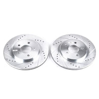 PowerStop Power Stop 05-14 Ford Mustang Rear Evolution Drilled & Slotted Rotors - Pair