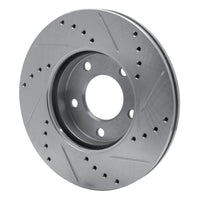 R1 Concepts R1 01-07 Ford Escape Front Left Drilled & Slotted Silver Brake Rotor