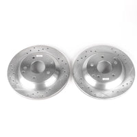 PowerStop Power Stop 88-96 Chevrolet Corvette Rear Evolution Drilled & Slotted Rotors - Pair