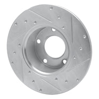 R1 Concepts R1 76-76 BMW 530I Front Left Drilled & Slotted Silver Brake Rotor