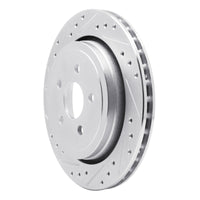R1 Concepts R1 89-95 Chrysler LeBaron Rear Left Drilled & Slotted Silver Brake Rotor