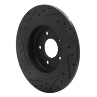 R1 Concepts R1 16-18 Buick Envision Rear Right Drilled & Slotted Black Brake Rotor