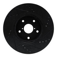 R1 Concepts R1 -24 Subaru Forester Front Left Drilled & Slotted Black Brake Rotor
