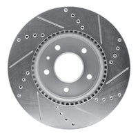 R1 Concepts R1 07-15 Chevrolet CAPTIVA Front Left Drilled & Slotted Silver Brake Rotor