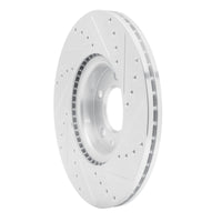 R1 Concepts R1 06-07 Mazda 6 Front Left Drilled & Slotted Silver Brake Rotor