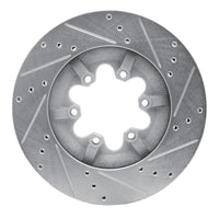 R1 Concepts R1 09-12 Chevrolet Colorado Front Left Drilled & Slotted Silver Brake Rotor