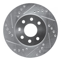 R1 Concepts R1 00-02 Daewoo Nubira Front Left Drilled & Slotted Silver Brake Rotor