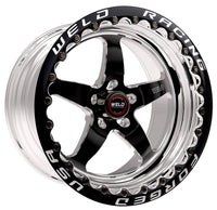 Weld S71 17x10.5 / 5x115mm BP / 5.7in. BS Black Wheel (High Pad) - Black Single Beadlock MT