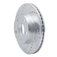 R1 Concepts R1 82-90 Volvo 760 Series Front Left Drilled & Slotted Silver Brake Rotor