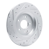 R1 Concepts R1 22-25 Hyundai Ioniq 5 Rear Right Drilled & Slotted Silver Brake Rotor