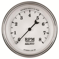 AutoMeter Gauge Kit 2 Pc. Quad & Tach/Speedo 5in. Old Tyme White II