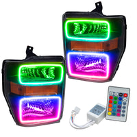 ORACLE Lighting Oracle 08-10 Ford F250/350 LED HL - Black - ColorSHIFT w/ Simple Controller