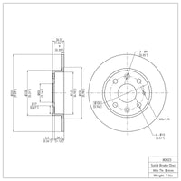 DFC 90-93 Mazda Miata Rear Brake Rotor
