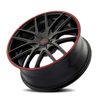 Touren 3260 TR60 18x8 / 5x100/114.3 BP / 40mm Offset / 72.62mm Hub Gloss Black w/ Red Ring Wheel