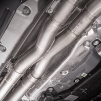 Stainless Works 2020 Ford GT500 Redline Catback X-Pipe Exhaust Factory Connect - Black Tips