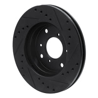 R1 Concepts R1 98-02 Acura CL Front Left Drilled & Slotted Black Brake Rotor