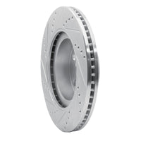 R1 Concepts R1 2001-2011 Ford Explorer Sport Front Right Drilled & Slotted Silver Brake Rotor
