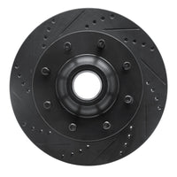 R1 Concepts R1 99-02 Ford F-250 2WD (Super Duty) Front Left Drilled & Slotted Black Brake Rotor