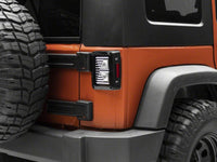 Raxiom 07-18 Jeep Wrangler JK Axial Series Vision LED Tail Lights- Black Housing (Clear Lens)