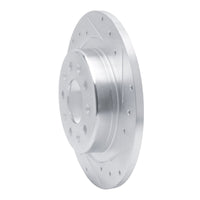 R1 Concepts R1 16-25 Buick Regal TOURX Rear Right Drilled & Slotted Silver Brake Rotor