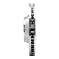 R1 Concepts R1 17-23 Porsche Panamera Right Front Drilled & Slotted Silver Brake Rotor