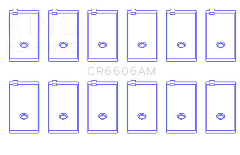 King Engine Bearings Toyota Land Cruiser (Size +0.25mm) Connecting Rod Bearing Set