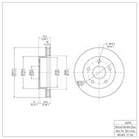 DFC 00-01 Dodge Ram 1500 Pickup Front Brake Rotor