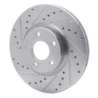 R1 Concepts R1 04-19 Ford Escape Front Left Drilled & Slotted Silver Brake Rotor