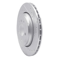 R1 Concepts R1 01-06 BMW 330I Rear Right Drilled & Slotted Silver Brake Rotor