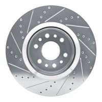 R1 Concepts R1 21-25 Jeep Grand Wagoneer Front Right Drilled & Slotted Silver Brake Rotor