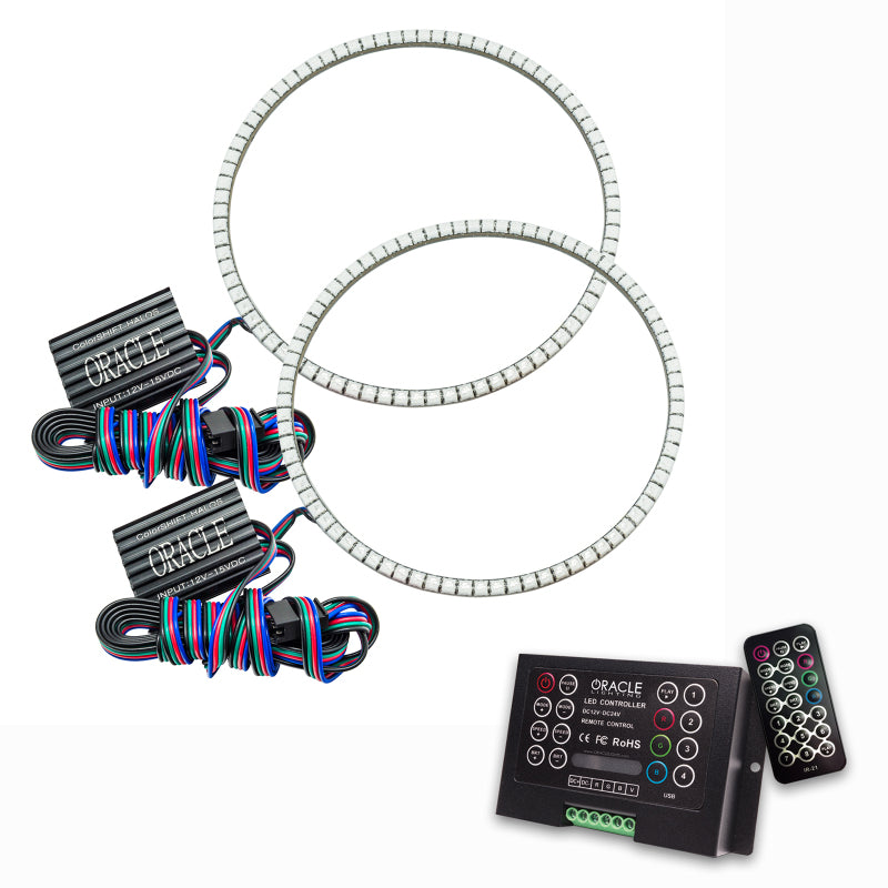 ORACLE Lighting Oracle Jeep Wrangler TJ 97-06 LED Waterproof Halo Kit - ColorSHIFT w/ 2.0 Controller