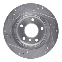 R1 Concepts R1 99-06 BMW 323I Rear Right Drilled & Slotted Silver Brake Rotor
