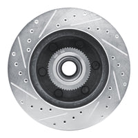 R1 Concepts R1 94-02 Chevrolet Express 2500 Front Right Drilled & Slotted Silver Brake Rotor