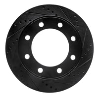 R1 Concepts R1 99-05 Ford F-250 4WD (Super Duty) Front Right Drilled & Slotted Black Brake Rotor