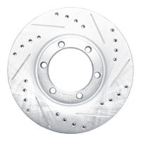 R1 Concepts R1 86-06 Chevrolet Luv Pickup (Mexico) Front Right Drilled & Slotted Silver Brake Rotor
