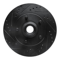 R1 Concepts R1 00-04 Ford F-150 RWD Front Left Drilled & Slotted Black Brake Rotor